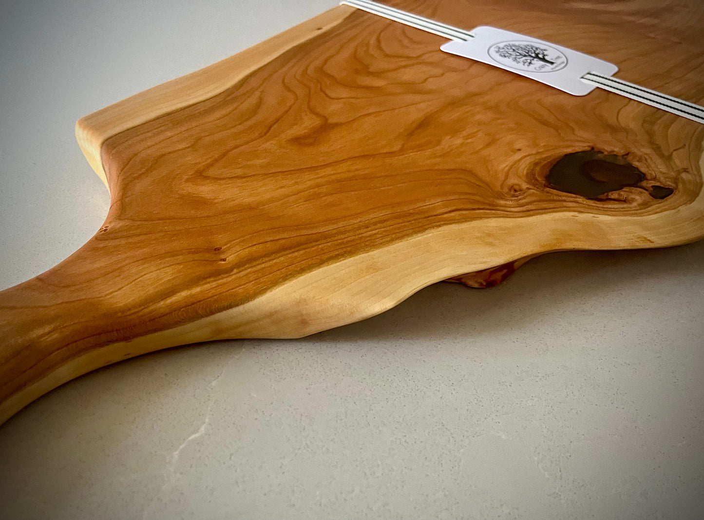 Cherry Live Edge Charcuterie Board